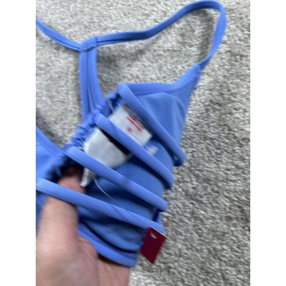 Xhilaration Swimwear Women's Blue Medium Nylon‎ Spandex Top